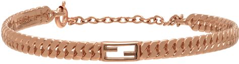 fendi bracelet baguette|Fendi rose gold metal bangle.